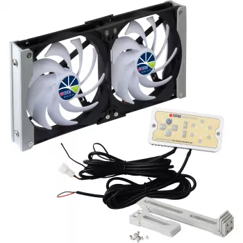 Titan TTC-SC20(A)/V2+ Double Refrigerator Ventilation Fan 92x25mm IP55 with Timer and Rectifier
