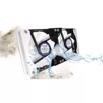 Titan TTC-SC20(A)/V2+ Double Refrigerator Ventilation Fan 92x25mm IP55 with Timer and Rectifier
