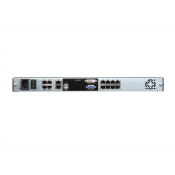 ATEN KL1108VN 8 portos 19 inch LCD KVM over IP switch, Dual Rail, US billentyűzet