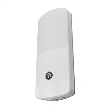 MikroTik FTC21-UPS optikai-kopper médiakonverter beépített UPS-szel, 1x Gigabit Ethernet, 1x SFP, passzív PoE, akkumulátoros tartalék, falra szerelhető