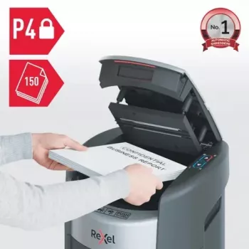 Rexel ShredMax AutoFeed+ 150X iratmegsemmisítő, P-4, 150 lap, 15 L tartály