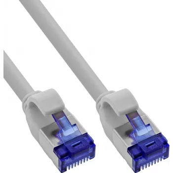 125 darab B-Pack InLine® Slim Cat.6A S/FTP LSZH patchkábel szürke 1 m