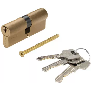 PSG 63.63535.MM Solid Brass Double Cylinder Lock 35/35 Polished Brass