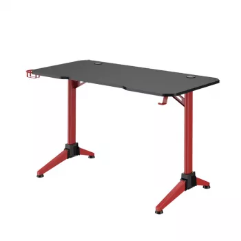 LogiLink gaming asztal 120x60 cm RGB piros keret