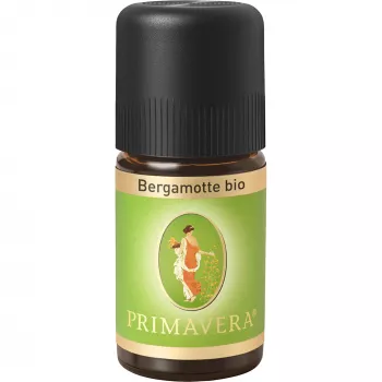 PRIMAVERA bio bergamott illóolaj, 5 ml, hidegen sajtolt, Citrus Bergamia, 100% tiszta aromaterápia