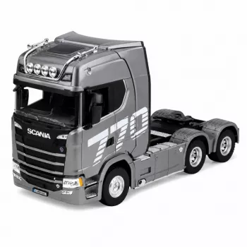 HUINA 32329 Scania 1:18 6 csatornás RC nyerges vontató szürke ezüst