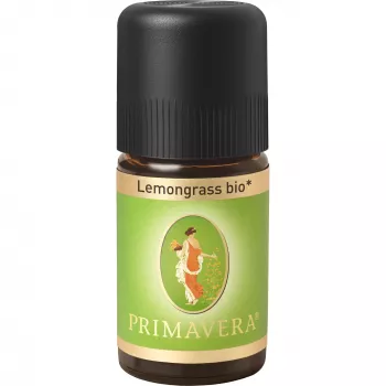 PRIMAVERA Bio lemongrass illóolaj 5 ml – 100% tiszta, NATRUE tanúsított, friss citromaroma aromaterápiához