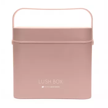 Rio CSBL-EU/1,1 kozmetikai táska Large Lush Box – alumínium beauty box kihajtható rekeszekkel és zárható kapcsokkal, fekete