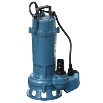 Fury 1500W merülő szennyvízszivattyú járókerékkel, 25000 L/h, 12 m szállítómagasság, automatikus úszókapcsoló
