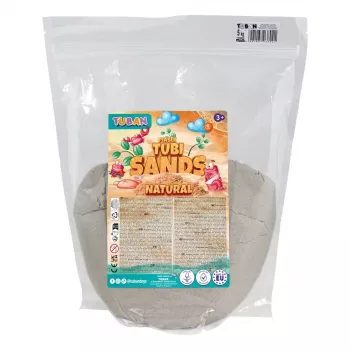 TUBAN TU3802 természetes dinamikus homok 5 kg – formázható játékhomok 3 éves kortól