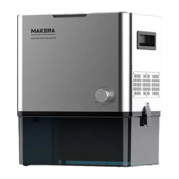 MAKERA ciklonos porszűrő – nagy hatékonyságú porelválasztó műhelyporszívókhoz, 50mm csatlakozók, fehér