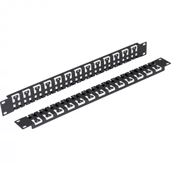 TRITON RAB-VP-X59-A1 19 inch 1U kábelmenedzsment panel, fekete