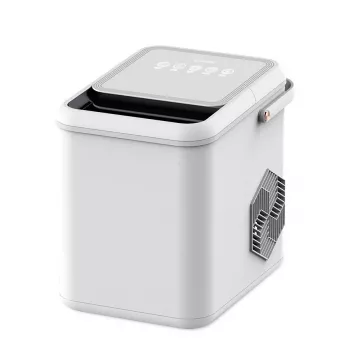 Maestro MR-821 jégkockakészítő 10-12 kg/24h, 2,2L tartály, Bullet Ice, elektronikus vezérlés, átlátszó fedél
