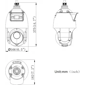 Hikvision DS-2SE4C425MWG-E/14(F0) 4 MP 25x hálózati PTZ kamera AcuSense funkcióval