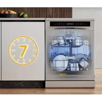 Dreame DZ401 Pro beépíthető mosogatógép 15 teríték, C energiaosztály, rozsdamentes acél, Wi-Fi
