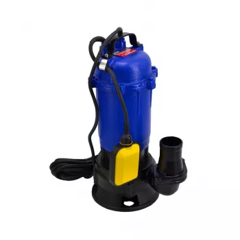 AWTOOLS 1050W merülőszivattyú szennyvízhez aprítóval és úszókapcsolóval, 18000 L/h, 10 m emelőmagasság, öntöttvas