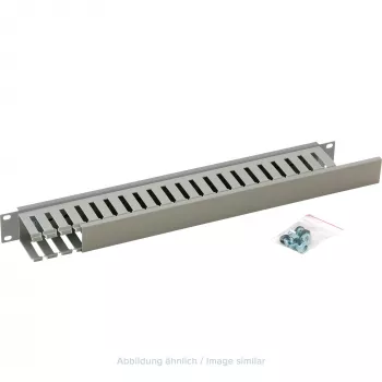 Triton RAC-VP-X02-A1 19 inch 1U egyoldali műanyag kábelcsatorna, szürke