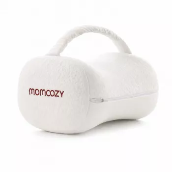 Momcozy EP001 ergonomikus memóriahabos térdpárna oldalfekvőknek, krémfehér