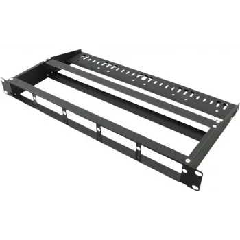 VALUE MPO panel 3 modulhoz - vakpanel optikai kazettához - rack rögzítés - fekete - 1U (19 inch)