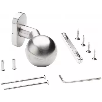PSG 63.419 Movable Round Stainless Steel Door Knob with Offset Oval Escutcheon
