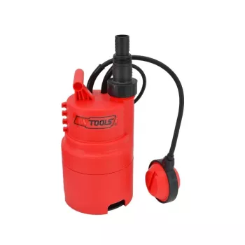 AWTOOLS AW85000 merülőszivattyú szennyvízhez 750W 12500L/h 8m emelőmagasság úszókapcsolóval és többes adapterrel