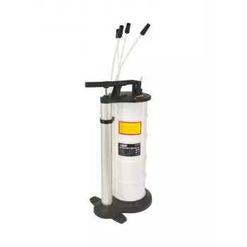 AWTOOLS AW15965 kézi folyadékelszívó 9L - 3 szonda, -0,8 bar vákuum, olajhoz, sebességváltóhoz, fékfolyadékhoz