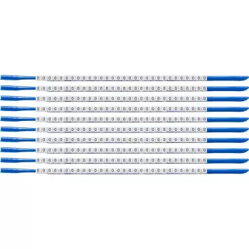 Brady SCN-07-0 Clipsleeve kábeljelölő, felirat '0', sárga, kábelátmérő 1,9-2,4 mm, 300 darabos csomag