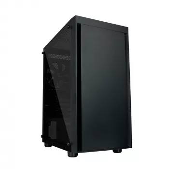 Zalman T3 PLUS mATX mini-tower PC ház, fekete, akrilablak, 2 ventilátor