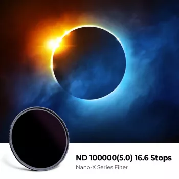 KF Concept ND100000 szoláris szűrő 62mm, 16.6 fényérték, OD 5.0, AGC optikai üveg, nanobevonat, alumínium keret