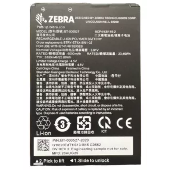 Zebra tablet akkumulátor - PowerPrecision+ - lítium-ion