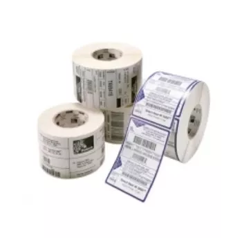 Zebra Z-Ultimate 3000T - poliészter - fényes - tartós akril ragasztó - fehér - 76,2 x 76,2 mm 100 címke (1 tekercs)