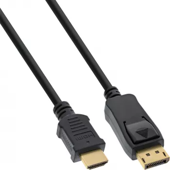 Kindermann 5809000602 - 2 m - DisplayPort - HDMI Typ A (Standard) - Männlich - Männlich - Gold