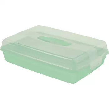 Curver téglalap alakú süteményszállító doboz 45 x 29,5 x 11,1 cm világoskék