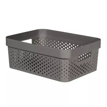 CURVER Infinity Recycled doboz 11L 36x27x14cm sötétszürke