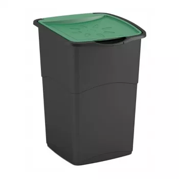 CURVER Koral Bin 47L fekete/zöld billenőfedeles hulladékgyűjtő