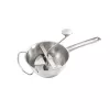 LEIFHEIT ComfortLine Passiermühle passzírozó 20 cm, nemesacél, 3 szita, kézi, ezüst/fekete