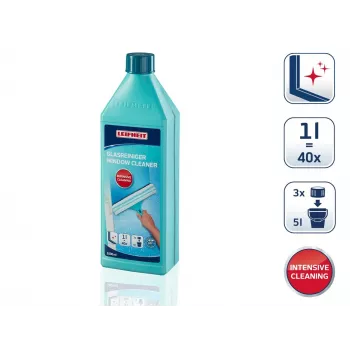 LEIFHEIT üveg- és ablaktisztító koncentrátum 1L – csíkmentes formula, 100L-re elegendő