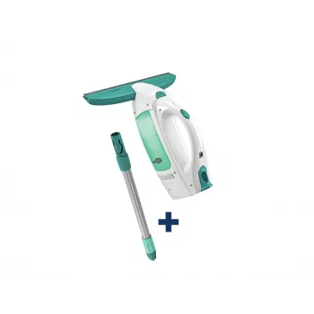 LEIFHEIT ablakporszívó Dry&Clean 43 cm Click System nyéllel, elektromos ablakporszívó, fehér/türkiz