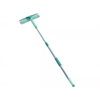 LEIFHEIT Classic ablaklehúzó teleszkópos rúddal 100-155 cm, 33 cm lehúzó, csíkmentes, zöld/fehér