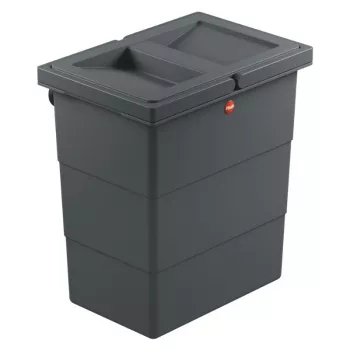 HAILO FlexBox S falra szerelhető hulladéktároló 7L sötétszürke