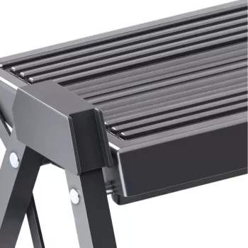 HAILO StepFix összecsukható lépcsős lépcső / acél / 2 fokozat / fekete