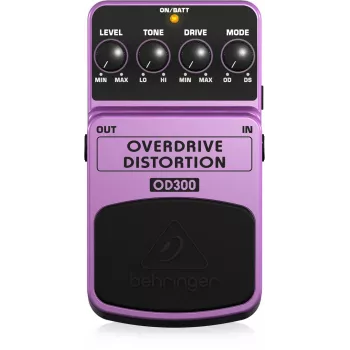 Behringer OD300 Overdrive/Distortion effektpedál lila, fekete