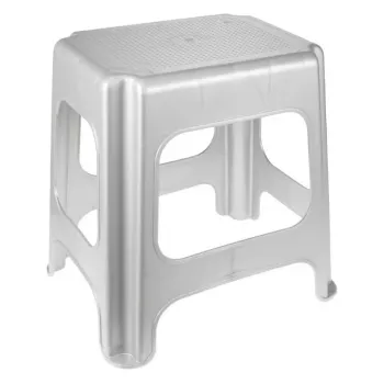 KEEEPER Maxi Max lépcső, világosszürke, 41 x 33,5 x 42,5 cm, 150 kg terhelés, csúszásmentes, egymásra rakható