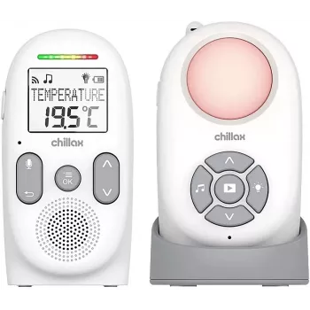 Chillax CB360 hordozható DECT audio bébiőr, 120 csatorna, fehér