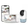 Chillax DM568 Wi-Fi & FHSS Video Baby Monitor with 5 inch Display, Pan-Tilt Camera, Night Vision, Two-Way Talk, Temperature Sensor, Lullabies, and Hubble App