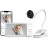 Chillax DM688 Video Baby Monitor with 2.8 inch Color Display, 2.4 GHz FHSS, 300 m Range, Two-Way Talk, Temperature Sensor, Lullabies, White