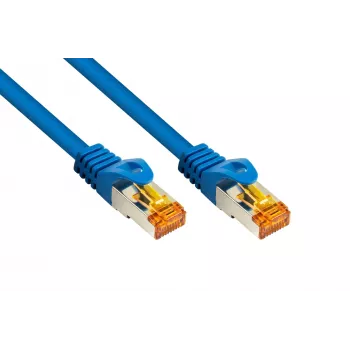 KABELMEISTER Cat.7 S/FTP patchkábel, RJ45, TPE köpeny, halogénmentes, kék, 5m