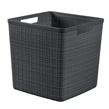 CURVER kosár Jute négyzet 17L 28x28x27cm sötétszürke