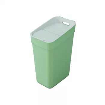 CURVER Ready To Collect 30L Recycling Bin Green/Light Grey