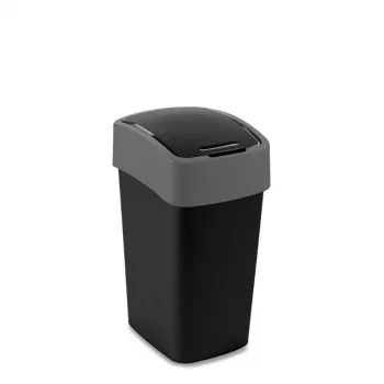 CURVER Flip Bin 25L hulladékgyűjtő fekete/ezüst